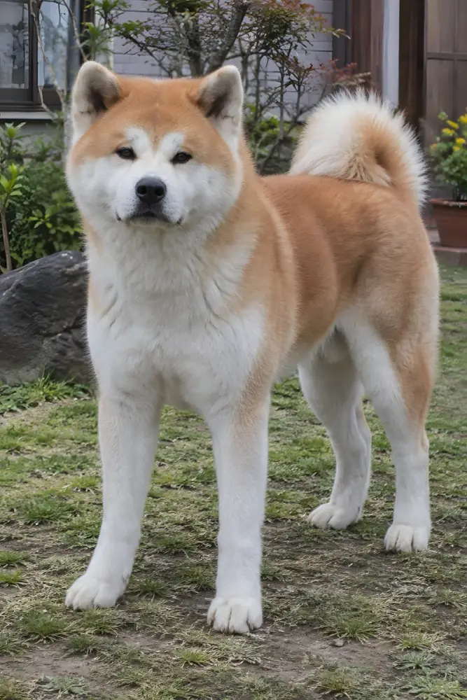Akita all'aperto